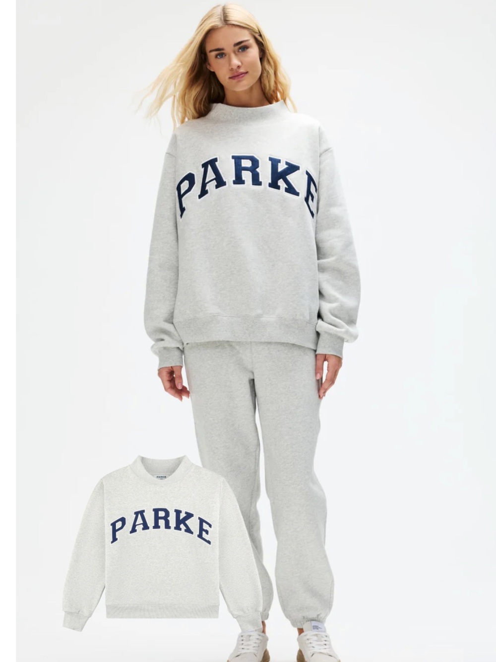 PARKE Core Fleece Mockneck Classic Grey